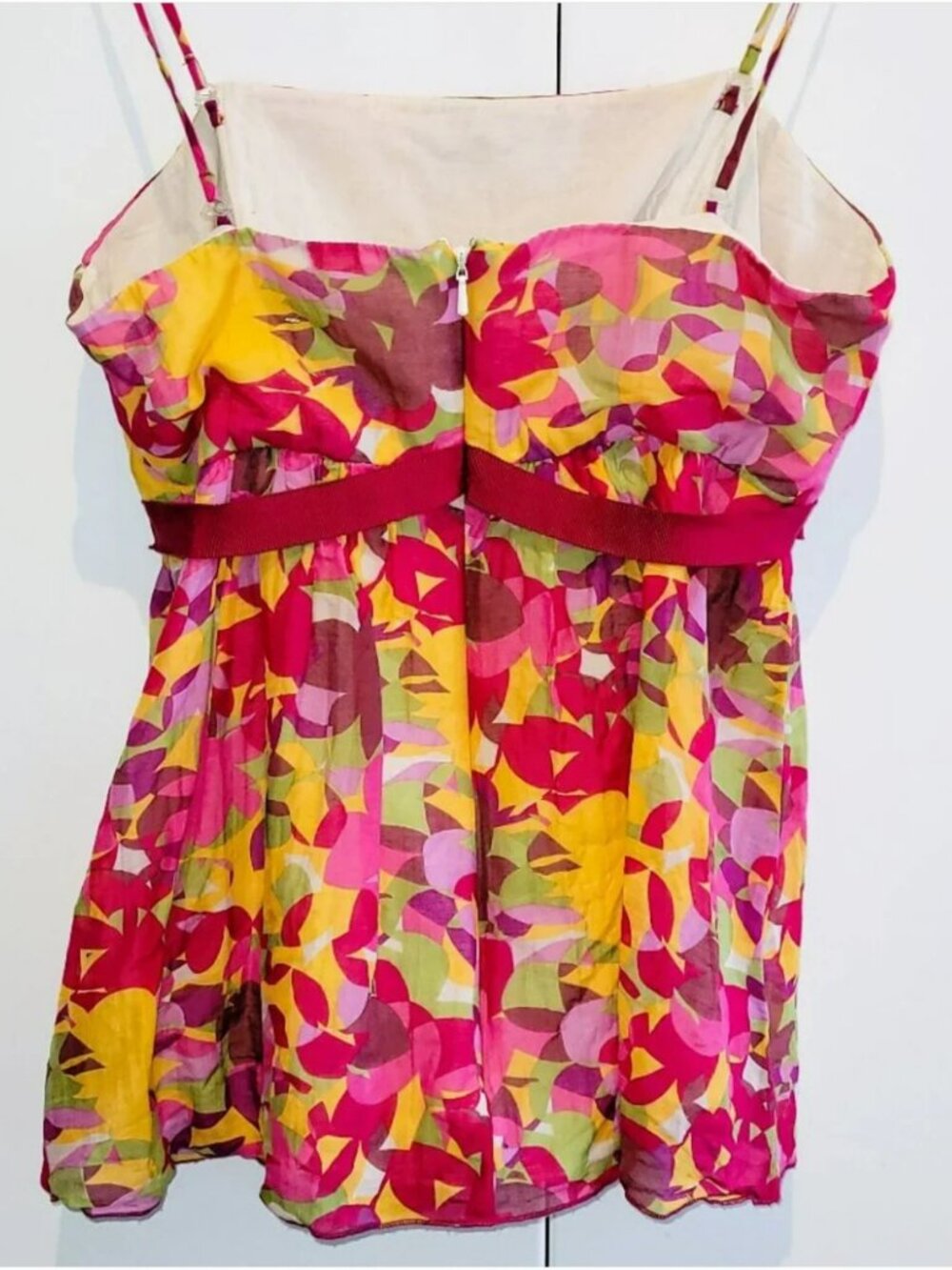 Rare Vintage Y2K Ana Sui for Anthropologie Cotton and Silk Tank Top Size 4 - Picture 7 of 9